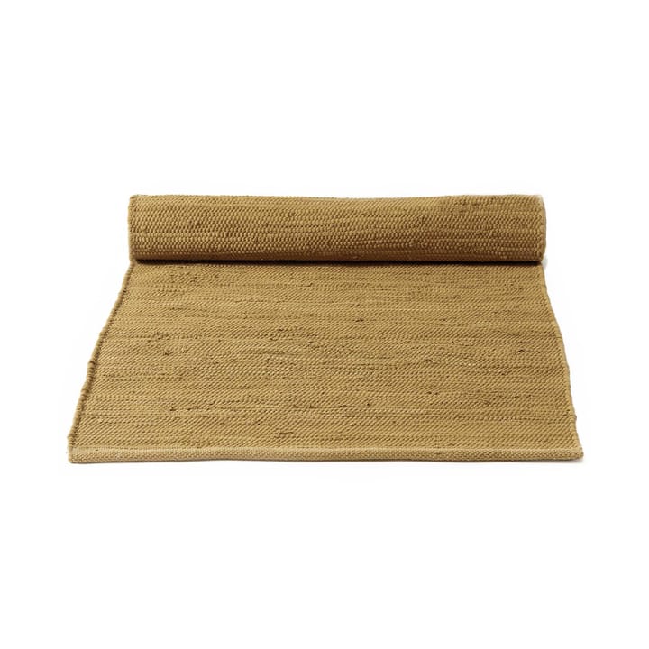 Cotton Teppich 65 x 135cm - Burnished bernstein (gelb) - Rug Solid