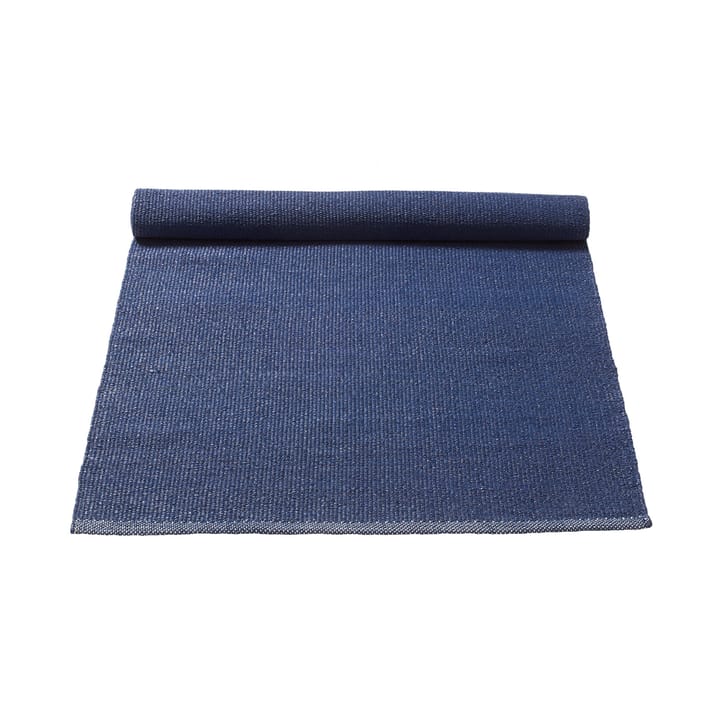Cotton Teppich 75 x 200cm - Deep ocean blue (blau) - Rug Solid