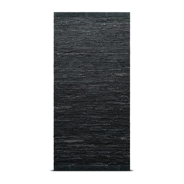 Leather Teppich 170 x 240cm - Dark grey (dunkelgrau) - Rug Solid