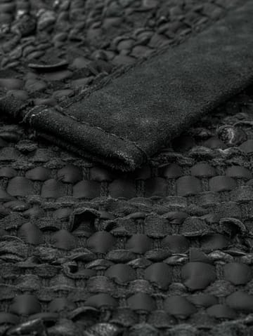 Leather Teppich 170 x 240cm - Dark grey (dunkelgrau) - Rug Solid