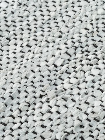 Leather Teppich 65 x 135cm - Light grey (hellgrau) - Rug Solid