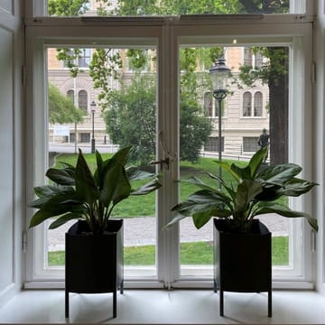 Konvex Pot Blumentopf - schwarz, groß Ø47 cm - SMD Design