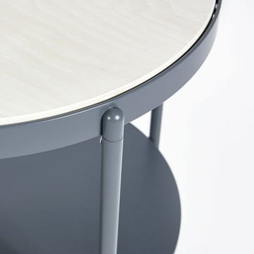 Lene Beistelltisch - Grau, Eschenfurnier weiß pigmentiert - SMD Design