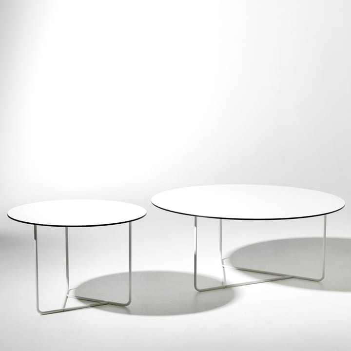Tellus Beistelltisch - Weiß, Gestell weiß, h41 d100 - SMD Design