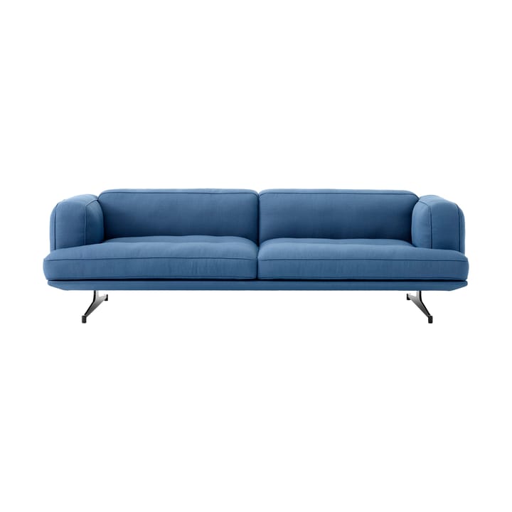 Inland AV23 3-Sitzer Sofa - Vidar 4 Denim Blue 733-schwarze Beine - &Tradition
