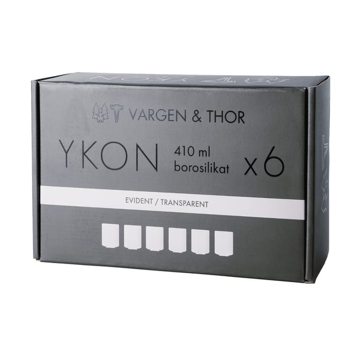 YKON Glas 6er 41 cl - Evident transparent - Vargen & Thor